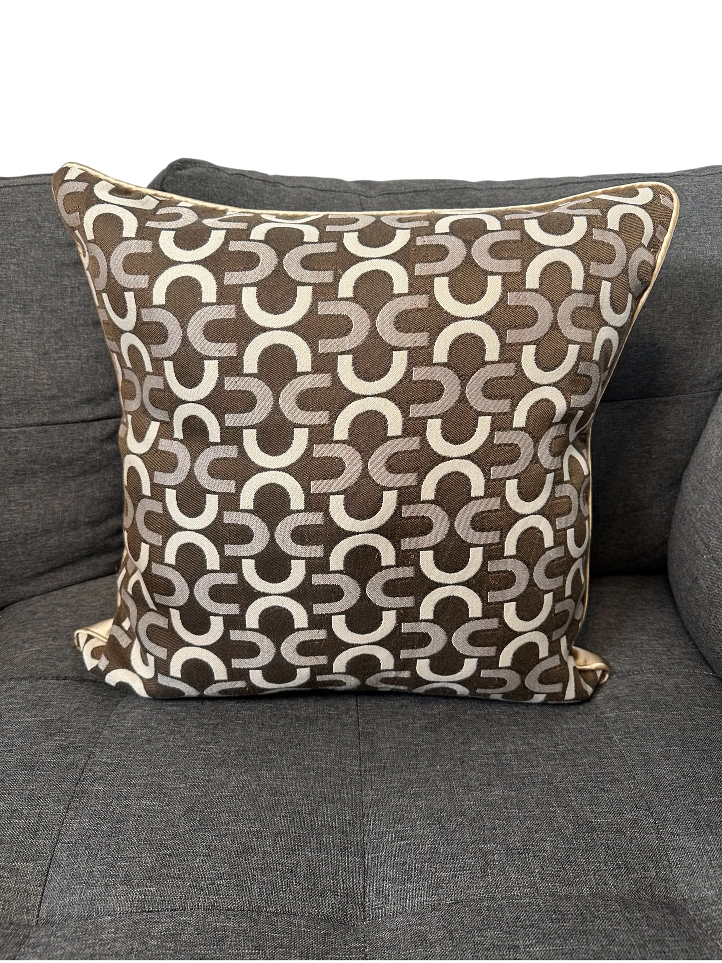 Warm Brown Decorative Cushion Cover