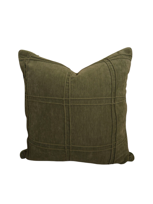 Green Contemporary Textured Cushion Cover