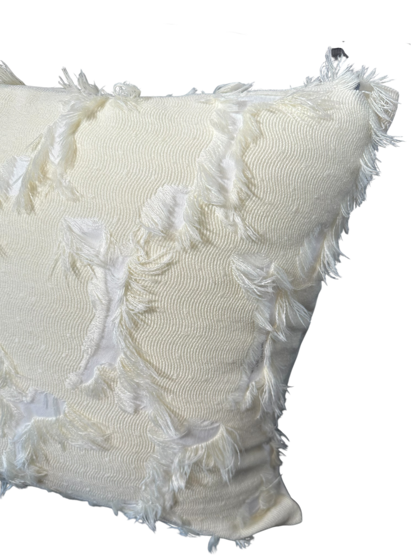 Elegant White Decorative Cushion Cover