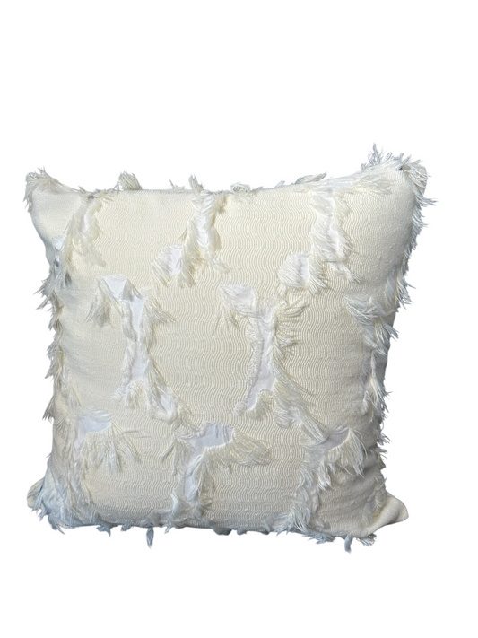 Elegant White Decorative Cushion Cover